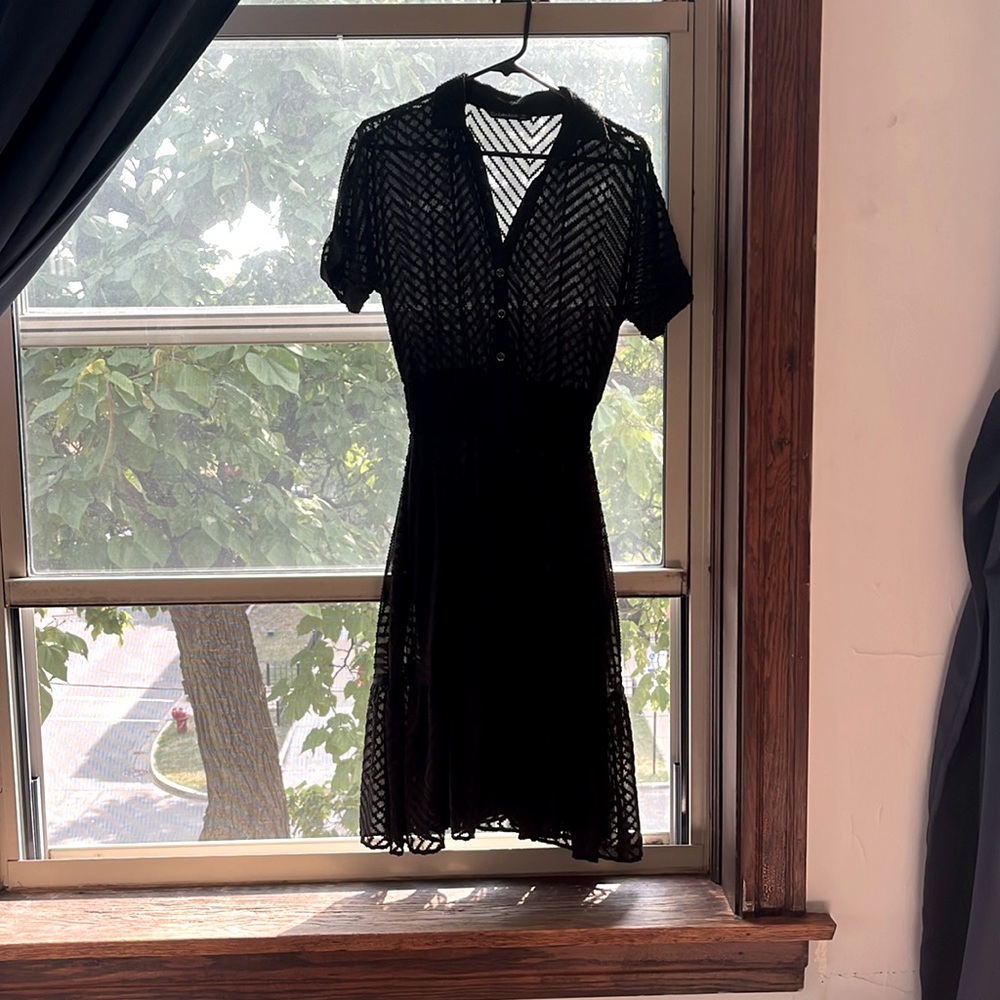 Textured black Dress